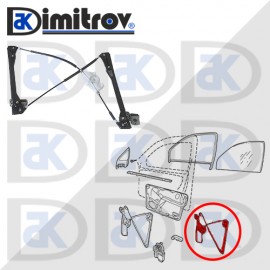 Стъклоподемник предна лява врата VW Golf IV